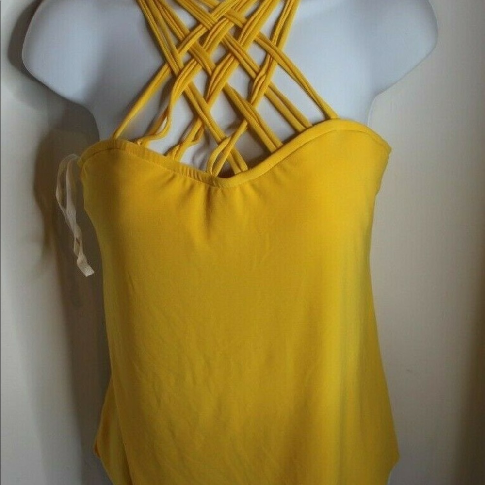 MagicSuit Tankini Top in Sunburst Yellow Size 12 NWT